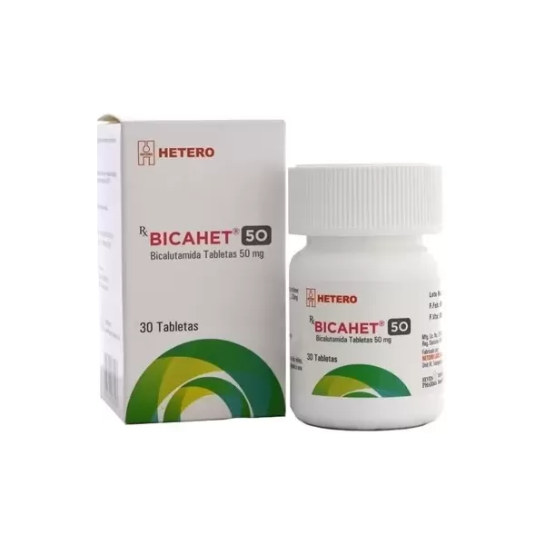Bicahet (Bicalutamida) 50 Mg En Caja Con 30 Tabletas