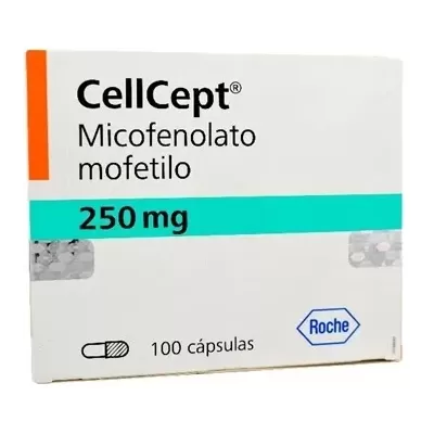 CellCept (Micofenolato) 250 mg Caja Con 100 Cápsulas Duras