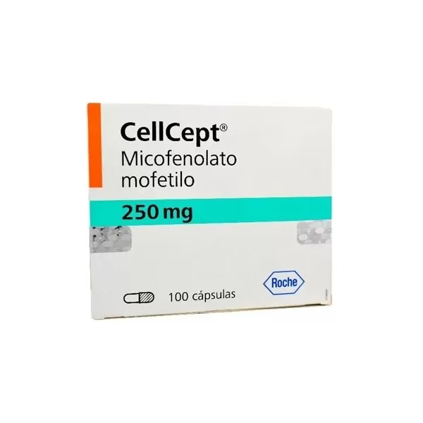 CellCept (Micofenolato) 250 mg Caja Con 100 Cápsulas Duras