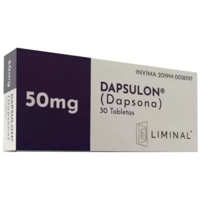 Dapsulon (Dapsona) 50 mg Caja Con 30 Tabletas