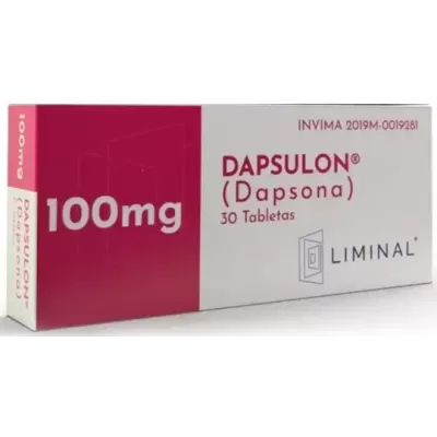 Dapsulon (Dapsona) 100 mg Caja Con 30 Tabletas