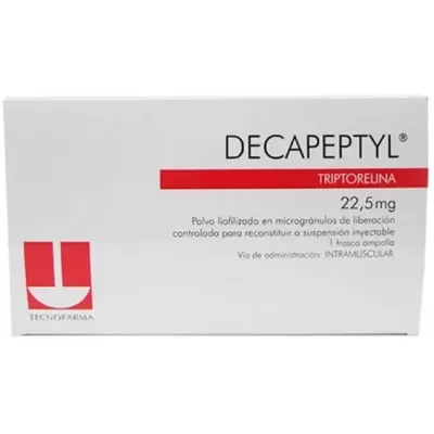 Decapeptyl (Triptorelin) 22.5 mg Polvo Liofilizado Caja Con 1 Vial