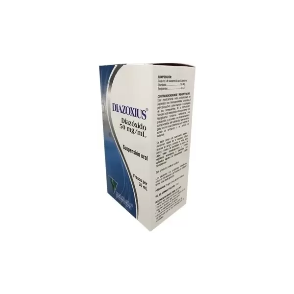 Diazoxius (Diazóxido) 50 mg Caja Con Frasco Con 30 mL