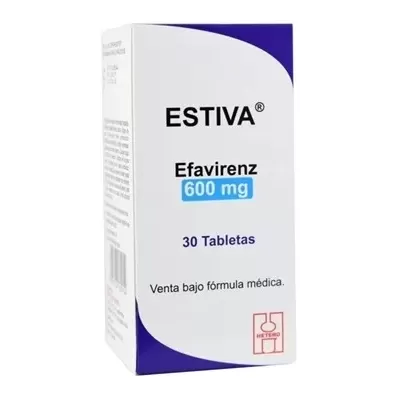 Estiva (Efavirenz) 600 mg Caja Con Frasco De 30 Tabletas