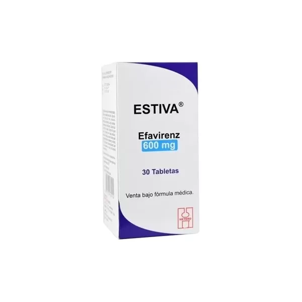 Estiva (Efavirenz) 600 mg Caja Con Frasco De 30 Tabletas
