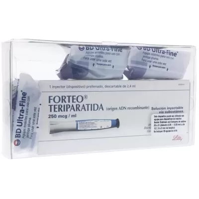 Forteo (Teriparatide) 250 mcg / mL Solución Inyectable Caja Con Inyector Prellenado Con 2.4 mL