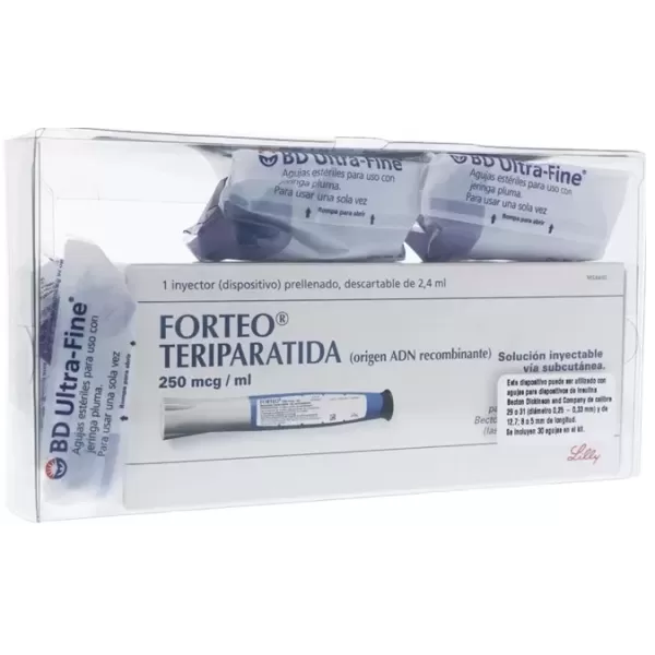 Forteo (Teriparatide) 250 mcg / mL Solución Inyectable Caja Con Inyector Prellenado Con 2.4 mL