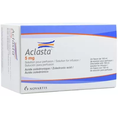 Aclasta (Acido zoledrónico) 5 mg Solucion para infusion frasco x 100 mL