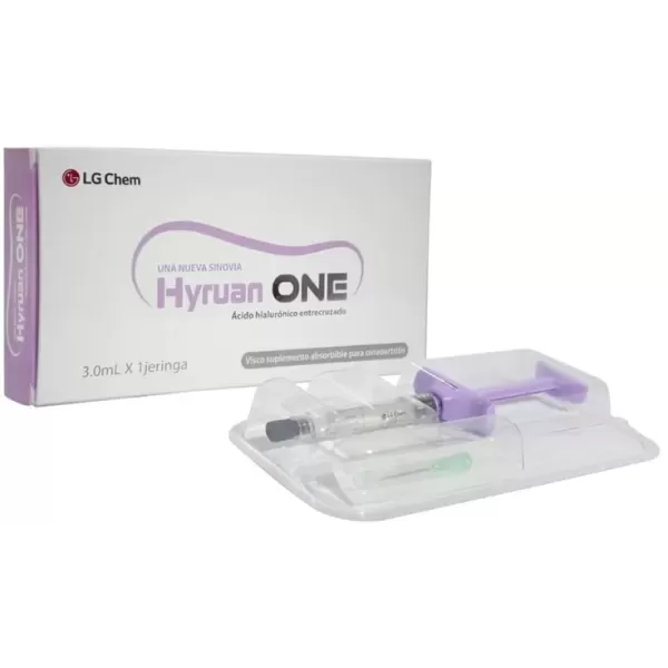 Hyruan One (Hialuronato de Sodio de enlace entrecruzado) Caja Con 1 Jeringa Prellenada Con 3.0 mL