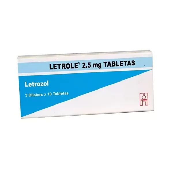 Letrole (Letrozol) 2.5 mg Caja Con 30 Tabletas