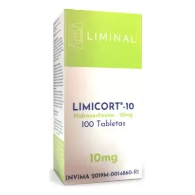 Limicort (Hidrocortizona) 10 mg Caja Con 100 Tabletas