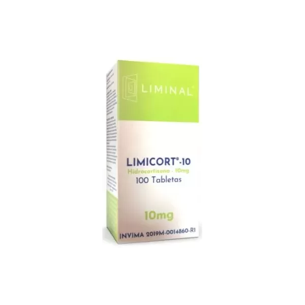 Limicort (Hidrocortizona) 10 mg Caja Con 100 Tabletas