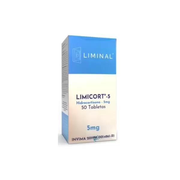 Limicort (Hidrocortizona) 5 mg Caja Con 50 Tabletas