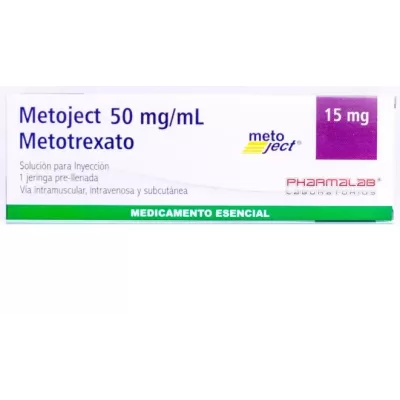 Metoject (metotrexate) 15 Mg/0.3 mL Solucion Inyectable Caja x 1 Jeringa Prellenada