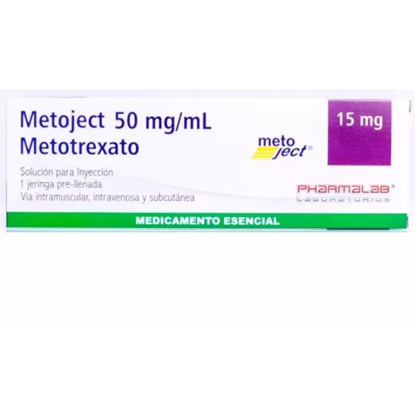 Metoject (metotrexate) 15 Mg/0.3 mL Solucion Inyectable Caja x 1 Jeringa Prellenada