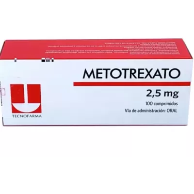 Metotrexato 2,5 mg Caja Con 100 Comprimidos