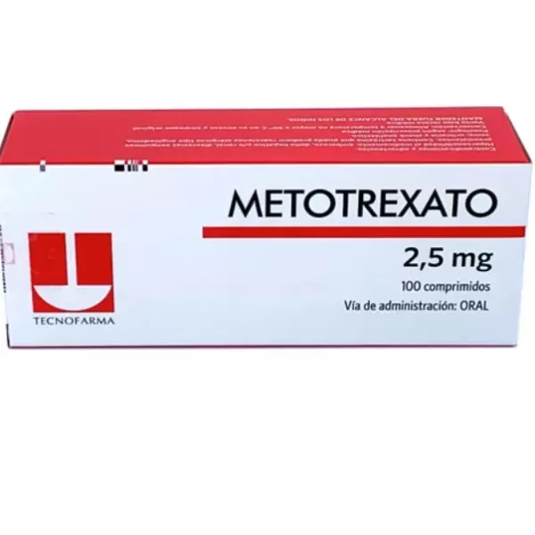 Metotrexato 2,5 mg Caja Con 100 Comprimidos