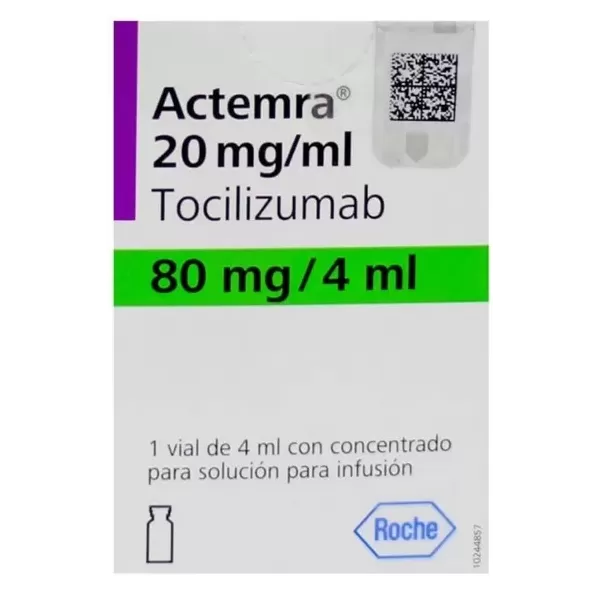 Actemra (Tocilizumab) Solución Inyectable 80 mg / 4 mL Caja X 1 vial