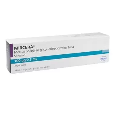 Mircera (metoxipolietilenglicol-epoetina beta) 100 Mcg Caja Con Una Jeringa Prellenada Solución Inyectable