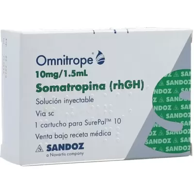 Omnitrope (Somatropina) 10 Mg /1.5 Ml Caja Con 1 Cartucho