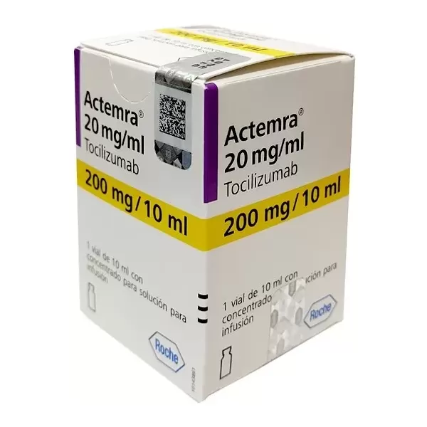 Actemra (Tocilizumab) Solución Inyectable 200 mg / 10 mL Caja X 1 vial