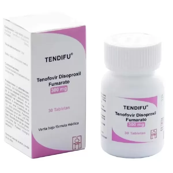 Tendifu (tenofovir disoproxil) 300 mg Caja Con Frasco Con 30 Tabletas Recubiertas