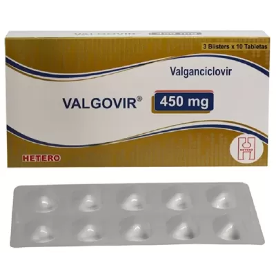 Valgovir (Valganciclovir) 450 mg Caja Con 30 Tabletas