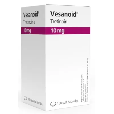 Vesanoid (Tretinoin) 10 mg Caja Con 100 Cápsulas Blandas