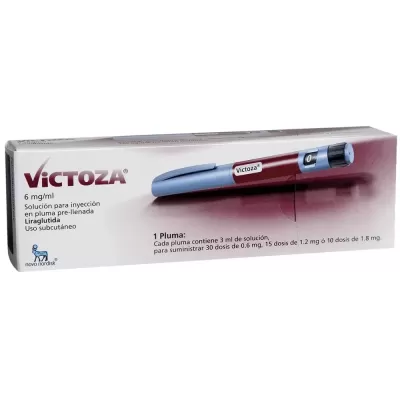 Victoza (liraglutida) 6 mg / mL Solución Inyectable Caja Con 1 Pluma Prellenada Con 3 mL