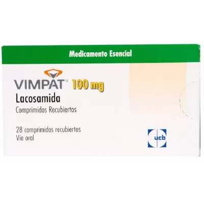 Vimpat (Lacosamida) 100 mg Caja Con 28 Tabletas Cubiertas