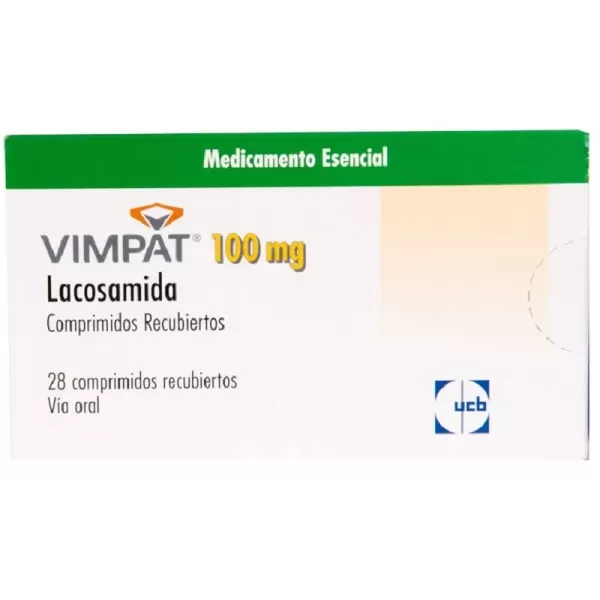 Vimpat (Lacosamida) 100 mg Caja Con 28 Tabletas Cubiertas