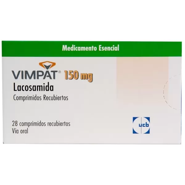 Vimpat (Lacosamida) 150 mg Caja Con 28 Comprimidos Recubiertos
