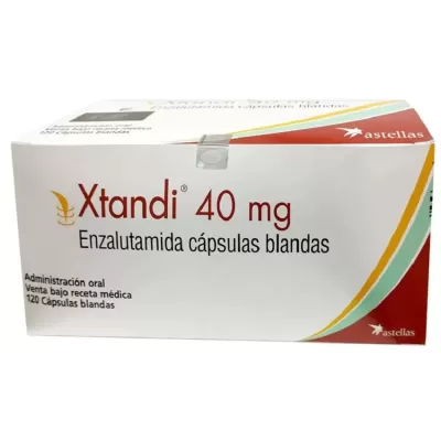 Xtandi (enzalutamida) 40 mg Caja Con 120 Cápsulas Blandas