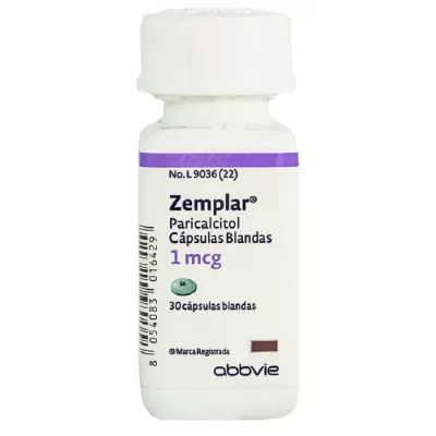Zemplar (Paricalcitol)1 mcg Caja Con Frasco Con 30 Cápsulas