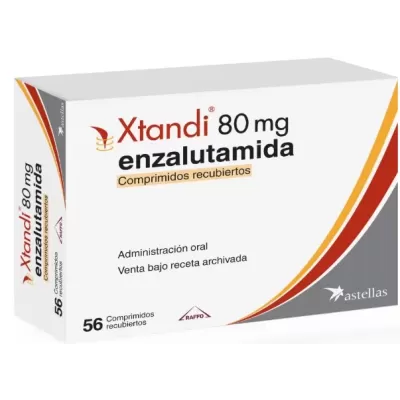 Xtandi (enzalutamida) 80 mg Caja Con 56 Cápsulas Blandas