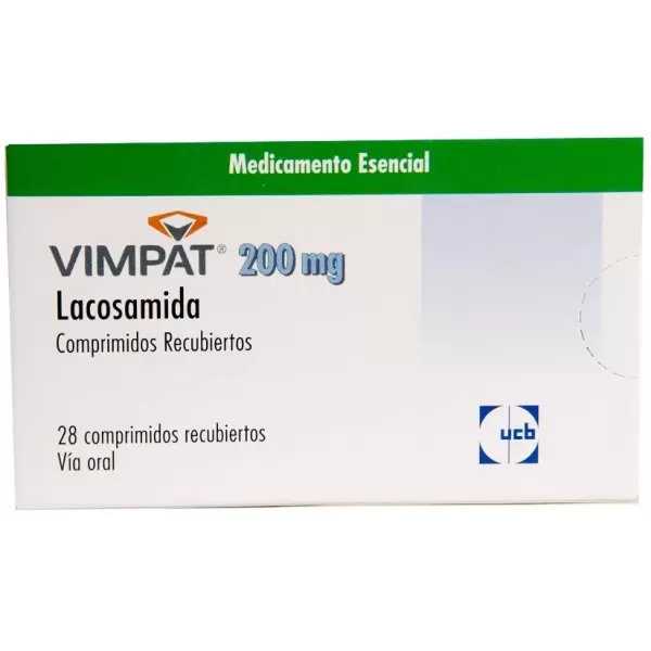 Vimpat (Lacosamida) 200 mg Caja Con 28 Comprimidos Recubiertos
